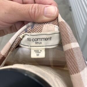 Plaid Women's Bag - Brown and Cream